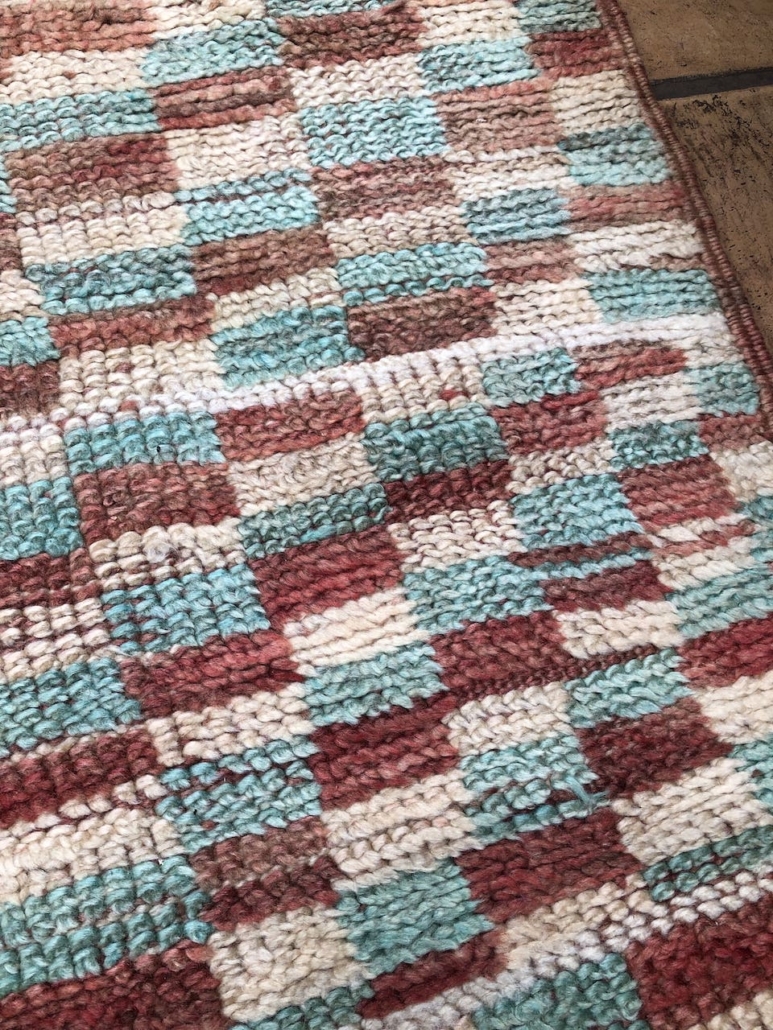 Moroccan Berber Rug Colourful Checkerboard X Cm Emilys House London