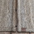 PAIR OF 90x140cm SEMI-THICK Blond Braided Handwoven Jute Rug