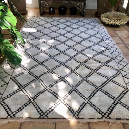 Lovely Midcentury Marmoucha Berber Rug Diamond Design 187x310cm