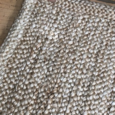 90x140 semi thick braided jute rug natural fibres neutral blond colour palette versatile rug