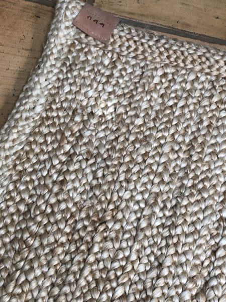 90x140 semi thick braided jute rug natural fibres neutral blond colour palette versatile rug