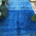 Plain in Blue Handwoven Moroccan Berber Rug 210x350cm