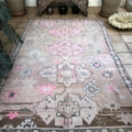 Boujaad Berber Rug Earthy Brown and Pink 175x290cm