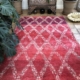 Marmoucha Berber in Red and Purple Handwoven Rug 190x310cm