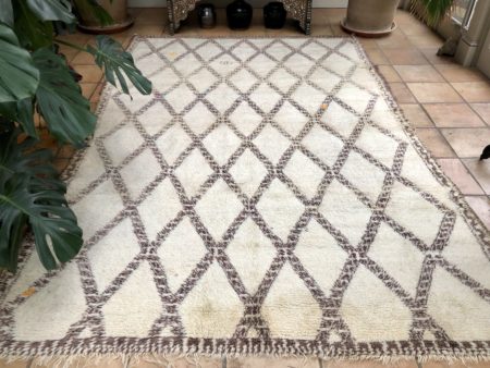 beni ouarain handwoven vintage Berber rug