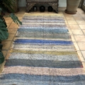 vintage midcentury kilim rug lightweight fabric